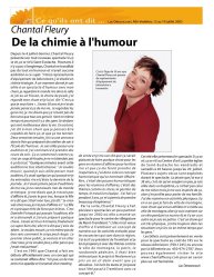 De la chimie à l'humour