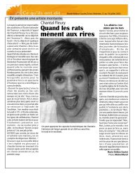 Quand les rats mènent aux rires